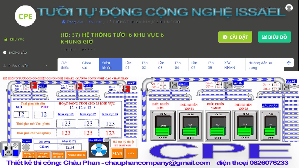 [TTTD] Vận hành hệ thống tưới tự động